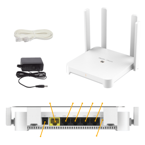 Home Router inalámbrico MESH WI-FI 6 MU-MIMO 2x2, 1 puerto WAN Gigabit y 4 puertos LAN - Image 7