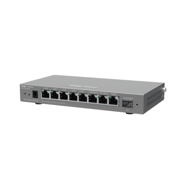 Router Balanceador Cloud, 8 puertos gigabit y 1 puerto SFP, soporta 4x WAN configurables, hasta 200 clientes.