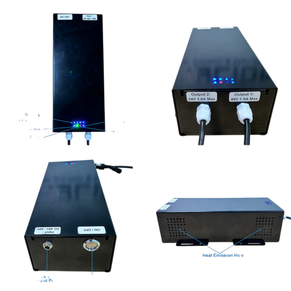 Mylion MU248 Mini SAI CC de 24 V, 3 A y 48 V, 1 A, con doble salida, batería LiFePo4, sistema de alimentación ininterrumpida para IoT - Image 5