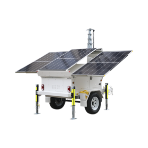 Traila / Remolque con Mástil Retráctil de 7.5 m. para Videovigilancia o Iluminación, con Bases para Instalar Paneles Solares y Baterías (No incluidos) - Image 3